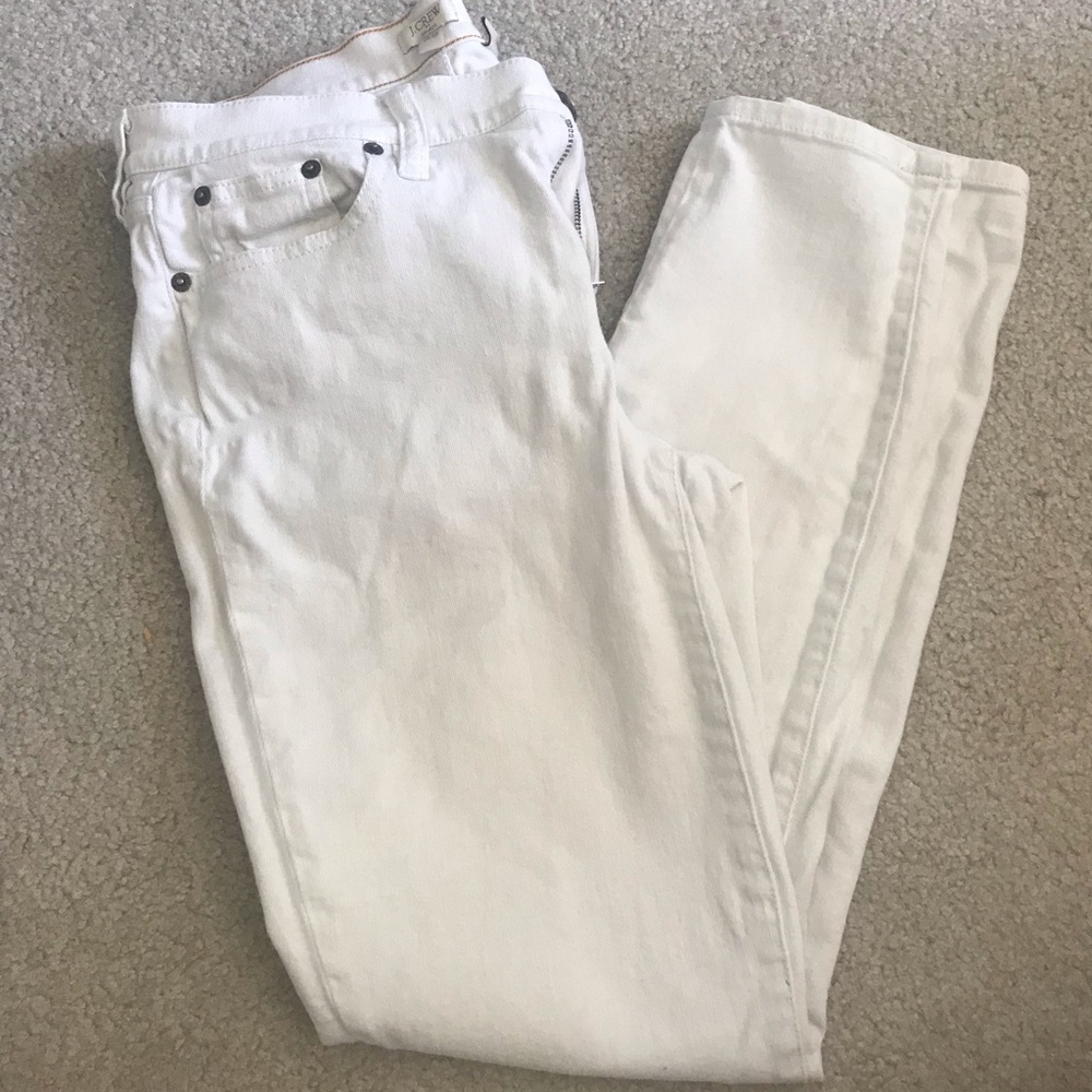 J. Crew White Stretch Jeans 28/30